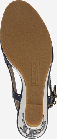 Lauren Ralph Lauren Páskové sandály 'RONI' – modrá