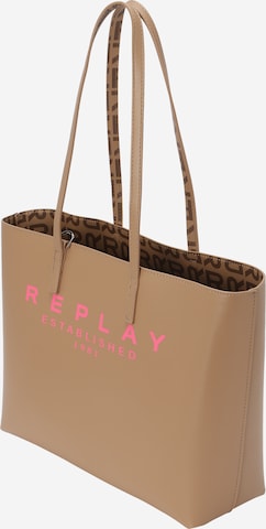 REPLAY Shopper in Braun: predná strana