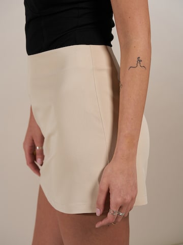 ABOUT YOU x Laura Giurcanu Skirt 'Megan' in Beige