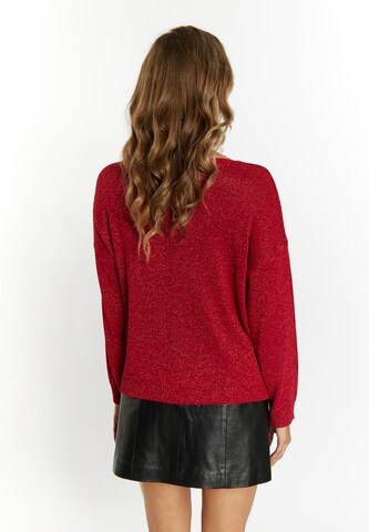 faina - Pullover em vermelho