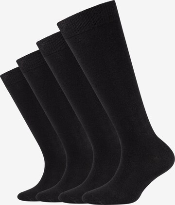 camano Socks in Black: front