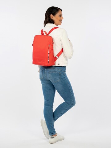 TAMARIS Rucksack 'Larissa' in Rot: predná strana