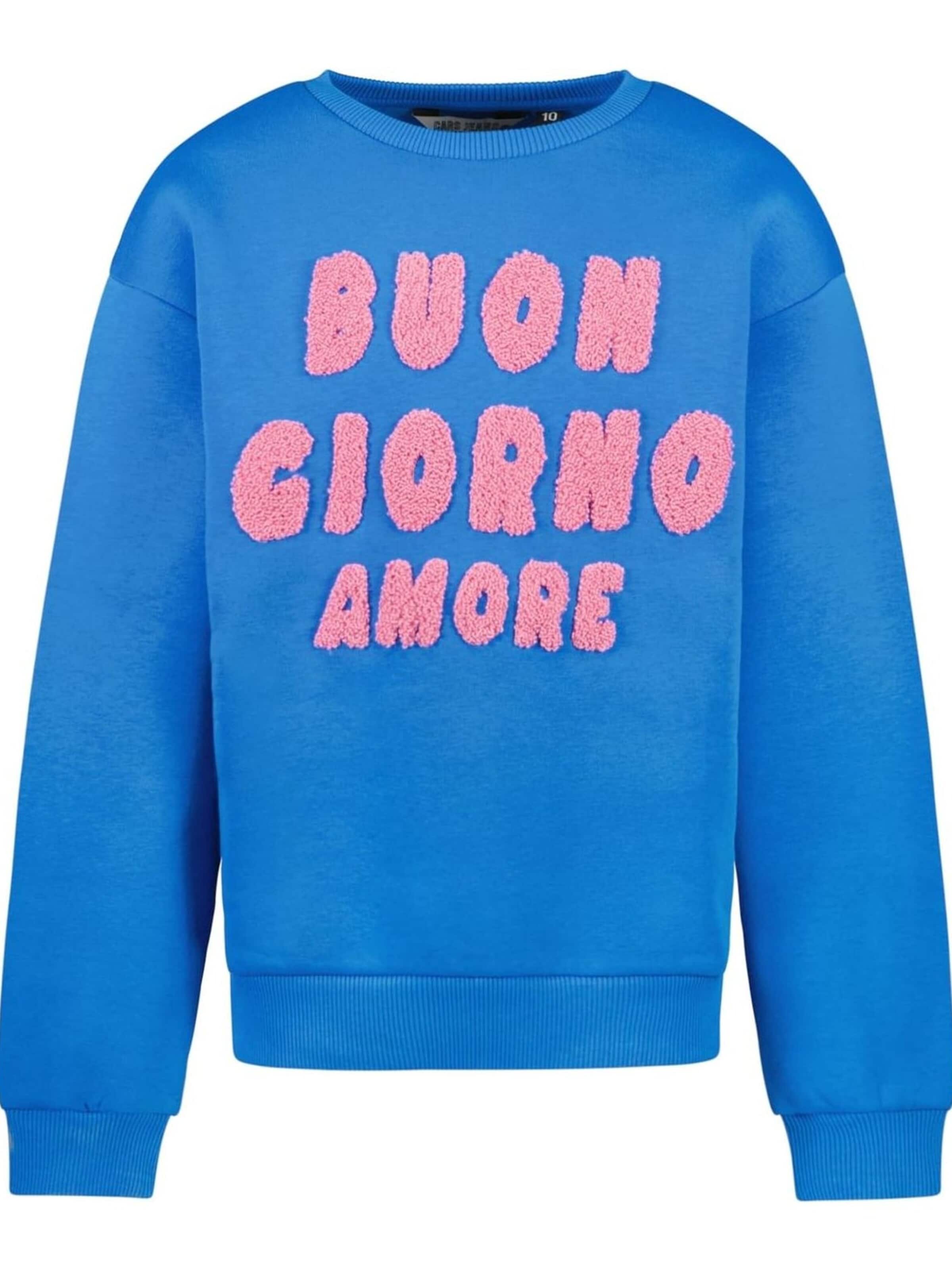 CARS Sweatshirt in Blauw: voorkant