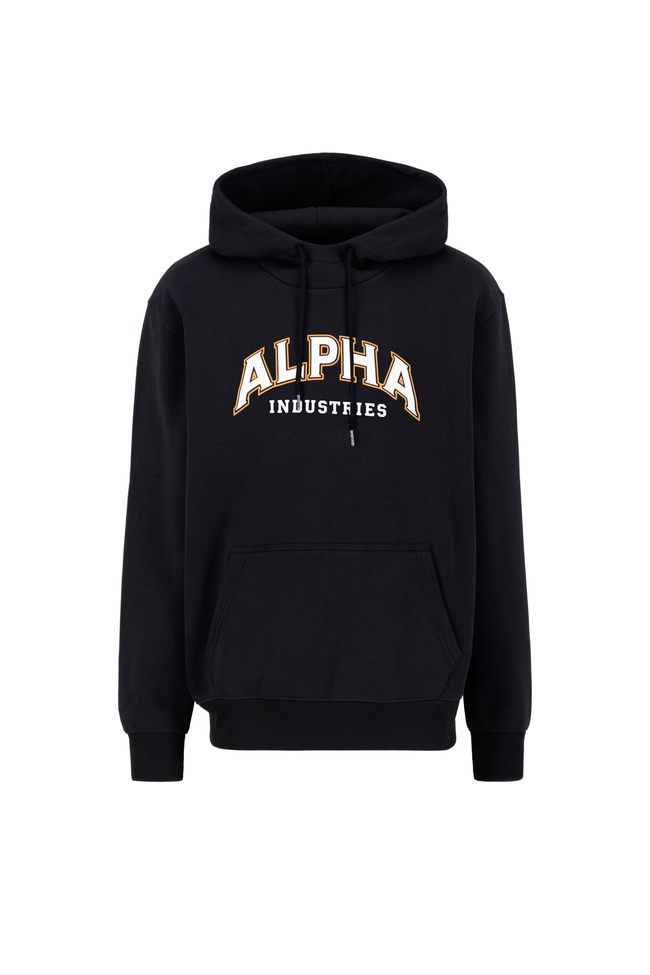 ALPHA INDUSTRIES Collegepaita 'College' värissä musta: etupuoli
