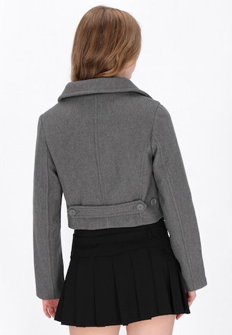 MYMO Φθινοπωρινό και ανοιξιάτικο μπουφάν σε γκρι