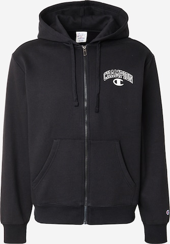 Champion Authentic Athletic Apparel Bluza rozpinana w kolorze czarny: przód