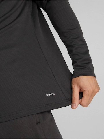 PUMA Shirt 'Puma Teamcup 14 Zip Sweatshirt' in Zwart