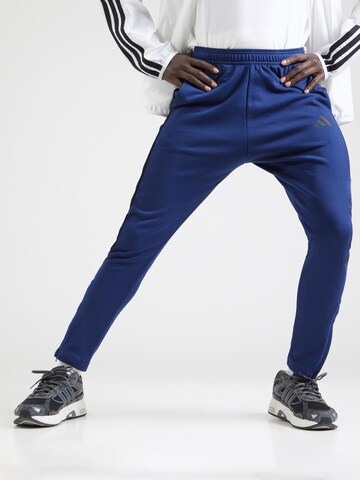 ADIDAS SPORTSWEAR Slim fit Sports trousers 'TIRO' in Blue: front