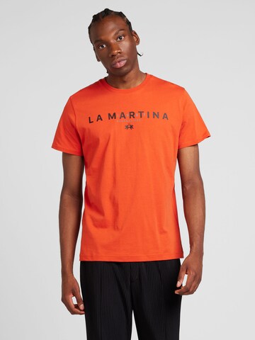 La Martina Shirt in Oranje: voorkant