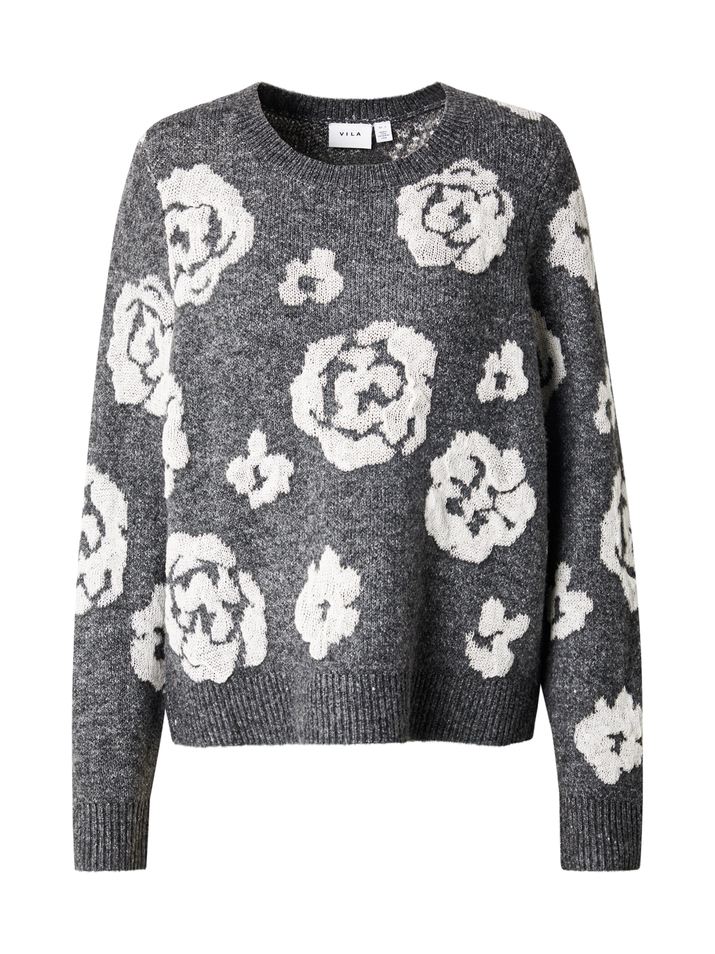 Pull-over 'Siya' VILA en gris : devant