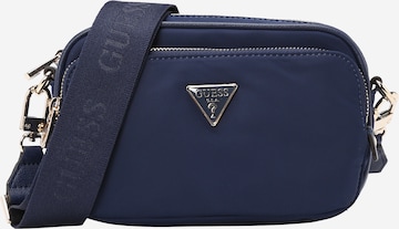 GUESS - Mala de ombro 'GEMMA' em azul: frente