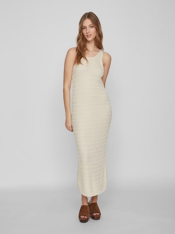 VILA Knitted dress 'Margot' in Beige