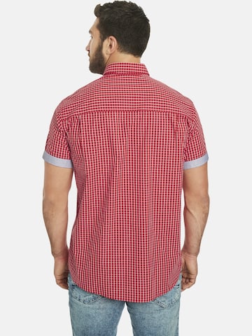 Jan Vanderstorm Regular fit Button Up Shirt 'Ajule' in Red