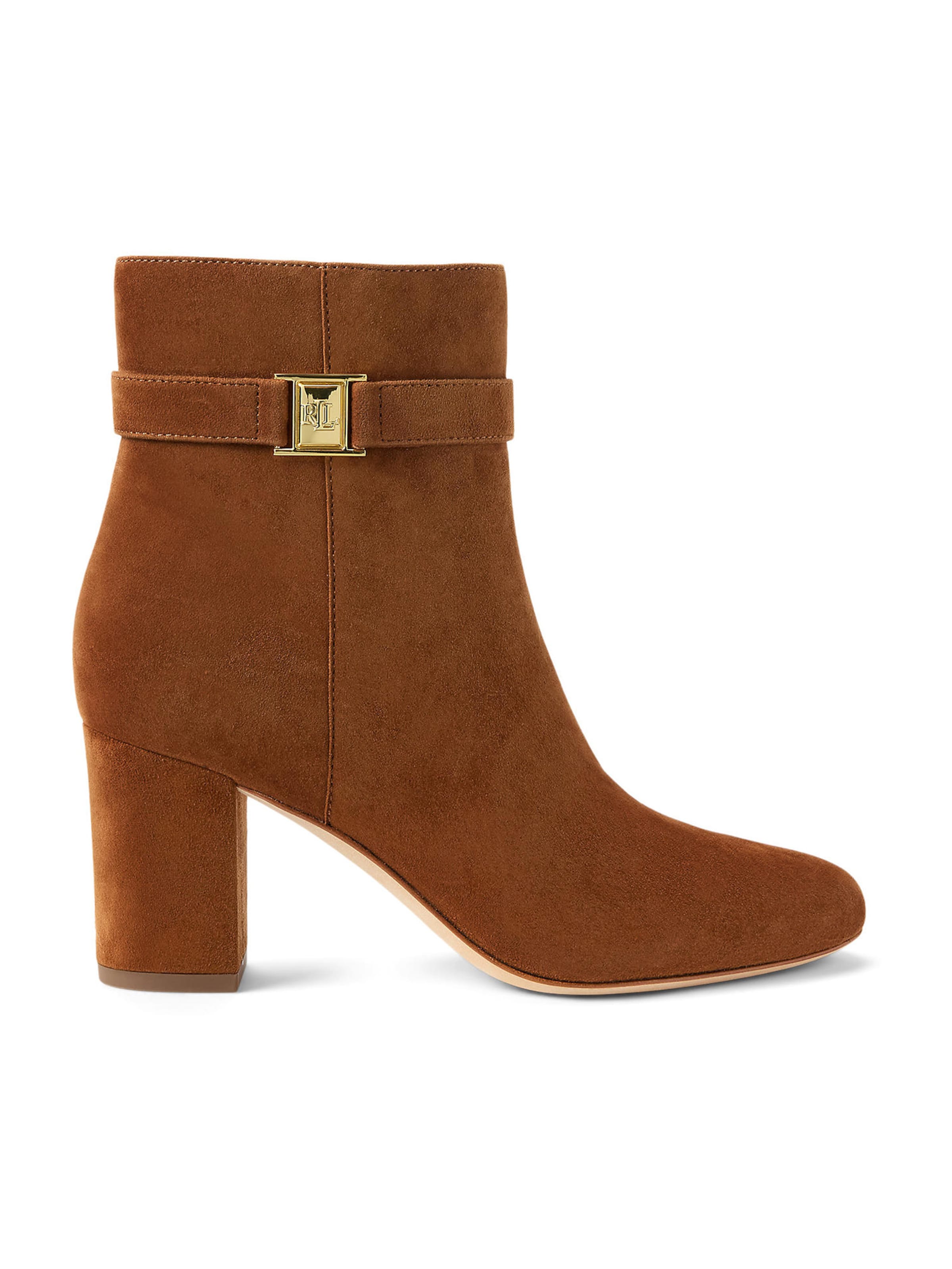 Lauren Ralph Lauren Ankle Boots 'KELLIE' in Braun: Vorderseite