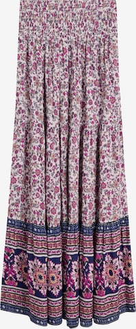 Fustă de la Bershka pe albastru: față