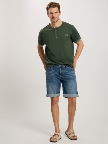 CROSS JEANS Regular Hose 'Leom' in Blau