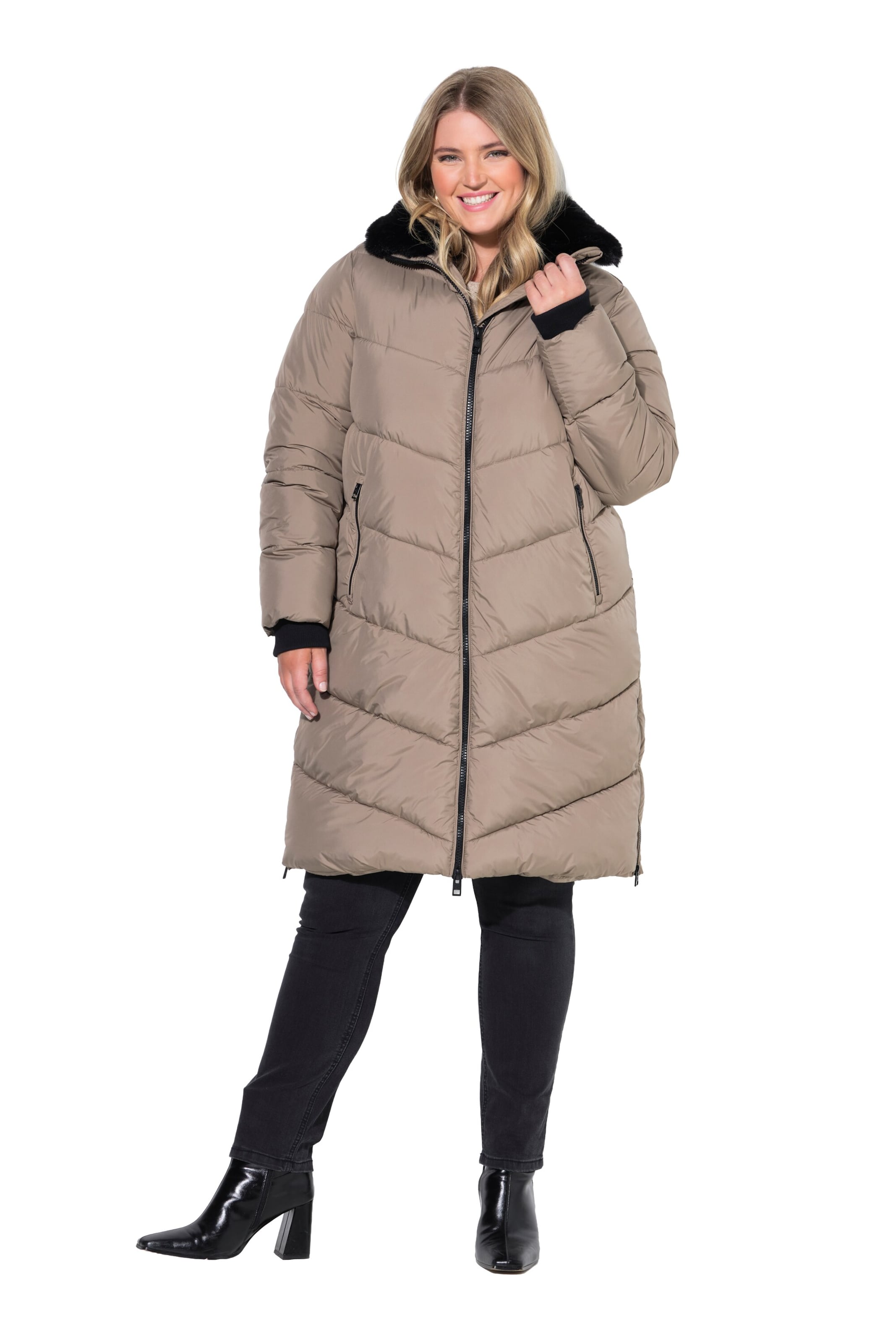 Ulla Popken Winter coat in Brown