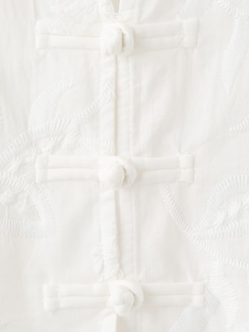 MANGO Bluse 'CAPUCHIN' in Weiß