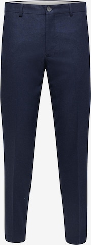 SELECTED HOMME Slim fit Pleated Pants in Blue: front