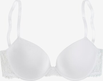 LASCANA Push-up Bra in White: front