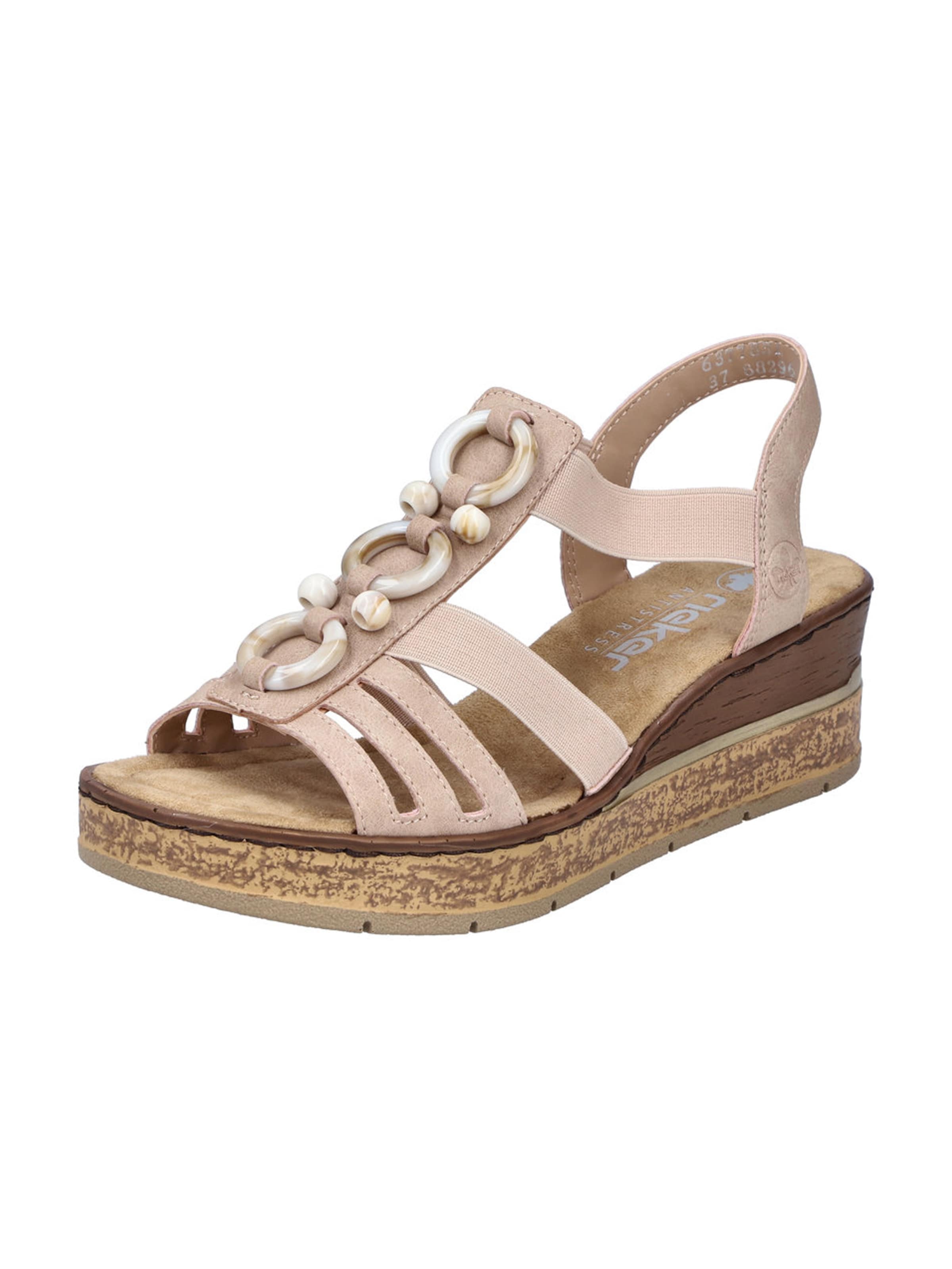 Sandalo di Rieker in rosa: frontale