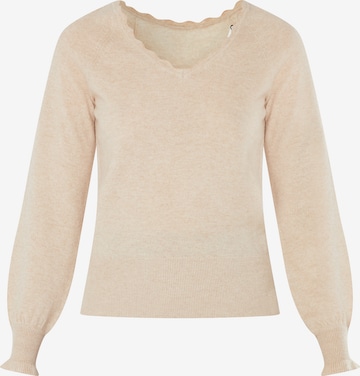 NAF NAF Pullover 'Woolmy' in Beige: predná strana