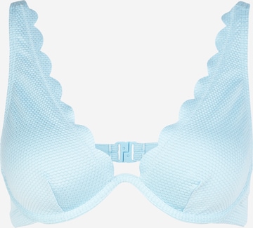 Hunkemöller Minimiser Bikini Top in Blue: front