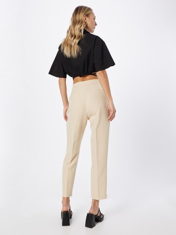 NA-KD Regular Pleated Pants in Beige