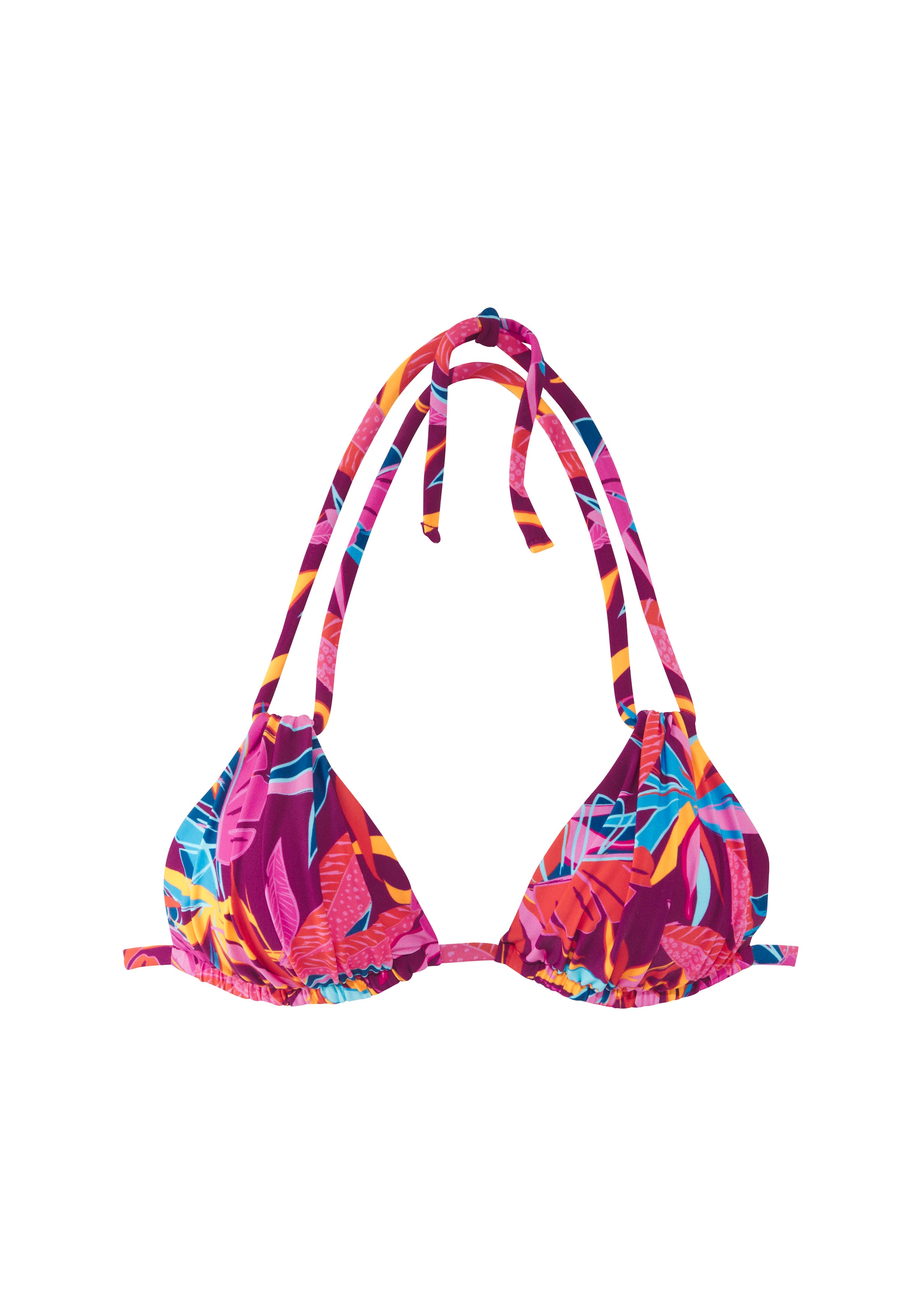 BUFFALO Triangle Bikini Top in Purple: front