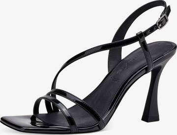 TAMARIS Strap Sandals in Black: front