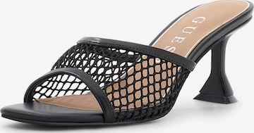 juoda GUESS Šlepetės 'KEBBA': priekis