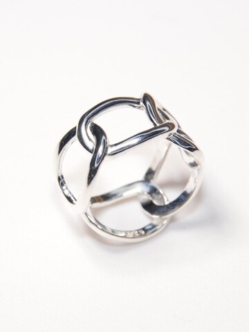 ARS-ARGENTI Ring '#005 CHAIN REAKTION'‌‌‌‌ in Silber: Vorderseite