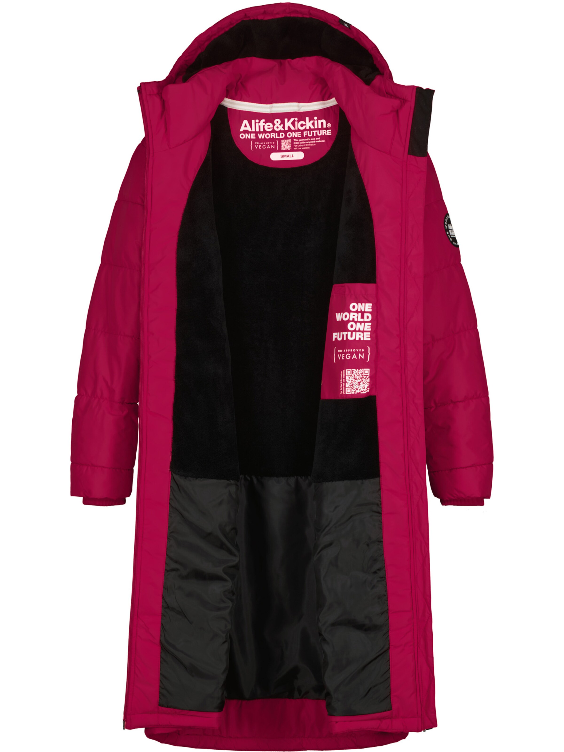 alife & kickin Зимнее пальто 'VedaAK A' в Ярко-розовый