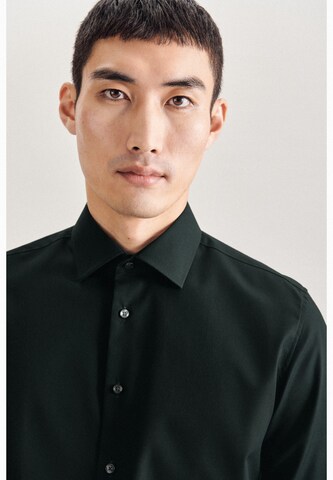 SEIDENSTICKER Slim fit Business Shirt in Black