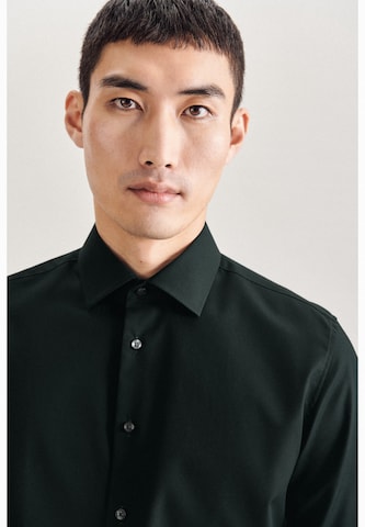 SEIDENSTICKER Slim fit Business Shirt in Black