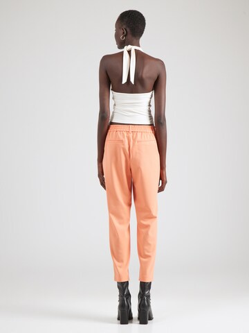OBJECT Slim fit Pleat-front trousers 'OBJLisa' in Orange
