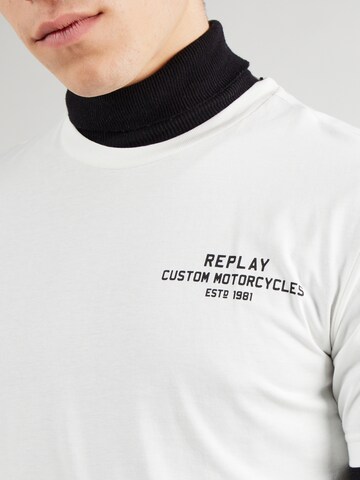 T-Shirt REPLAY en blanc