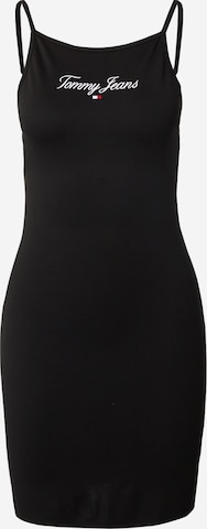Tommy Jeans Summer Dress in Black: front