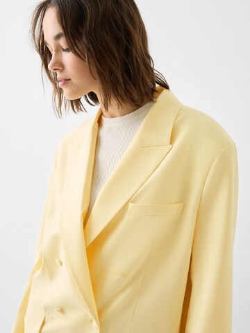 Bershka Blazer in Yellow