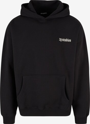 2Y Studios Sweatshirt 'Razor' in Black: front