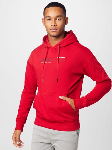 JACK & JONES Sweatshirt 'VISION' in Rot: predná strana