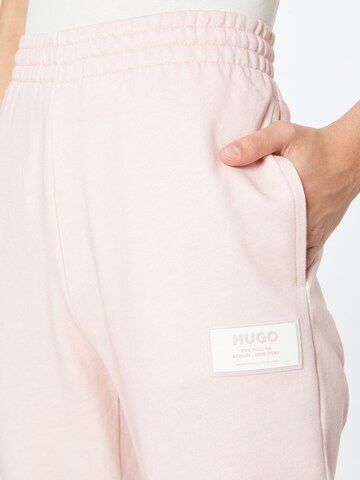 Tapered Pantaloni 'Najogger' de la HUGO Red pe roz