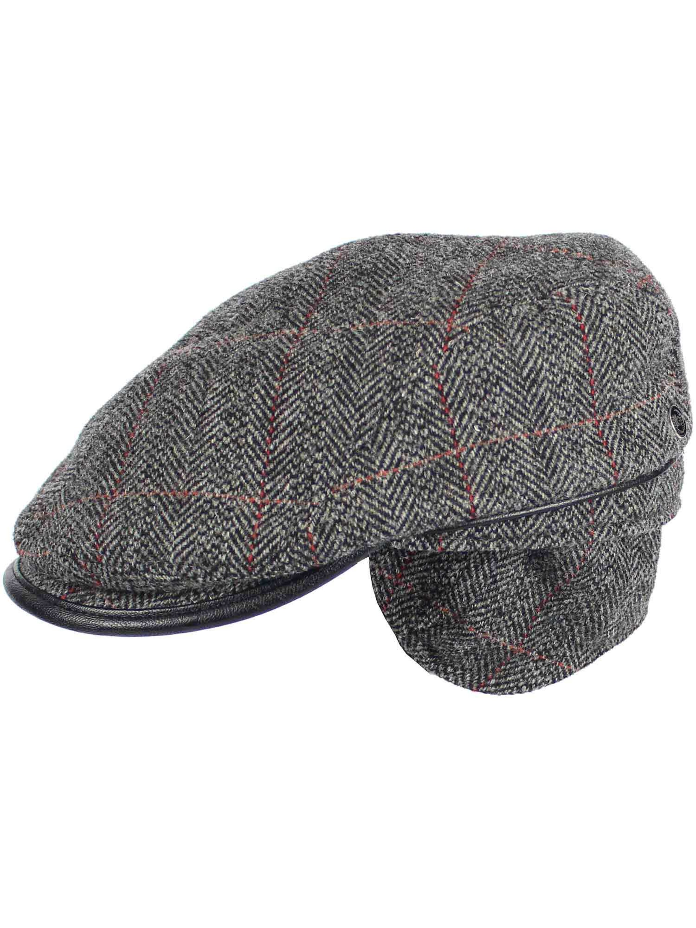 bugatti Flatcap in Grau: Vorderseite