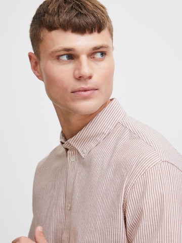 !Solid Slim Fit Hemd 'SDVal' in Orange