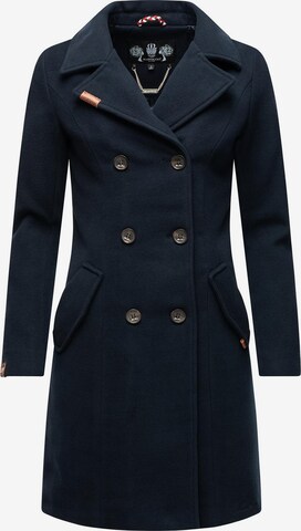 Manteau mi-saison 'Nanakoo' MARIKOO en bleu : devant