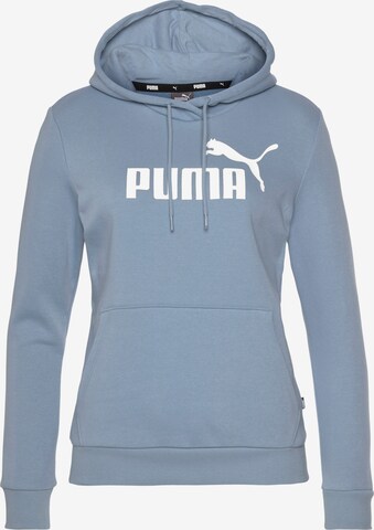 PUMA Sportief sweatshirt 'Essentials' in Blauw: voorkant