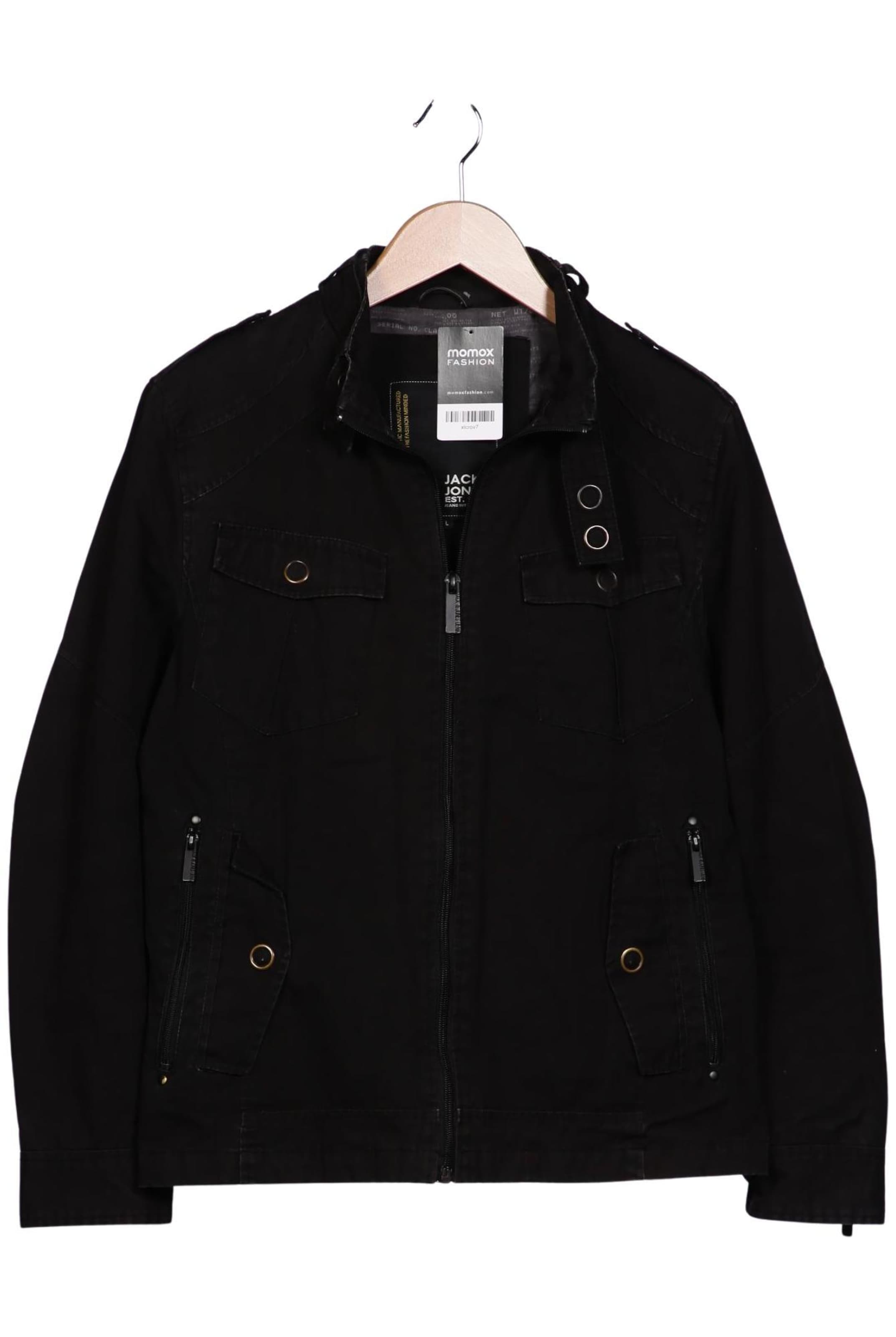 JACK & JONES Jacket & Coat in L in Black: front