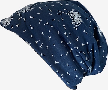 Kumixi Mütze 'Slouch Beanie' in Blau: Vorderseite