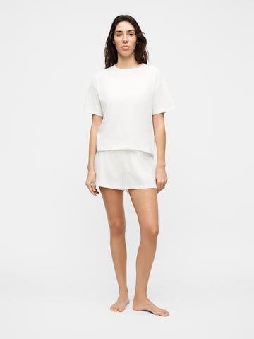 Hunkemöller Korte pyjama in Wit: voorkant