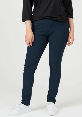 Pont Neuf Slimfit Leggings 'Luna' in Blauw: voorkant